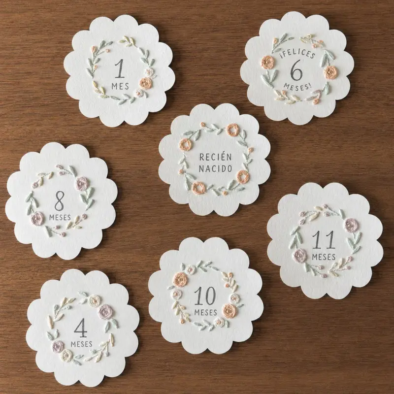Paper embroidery example