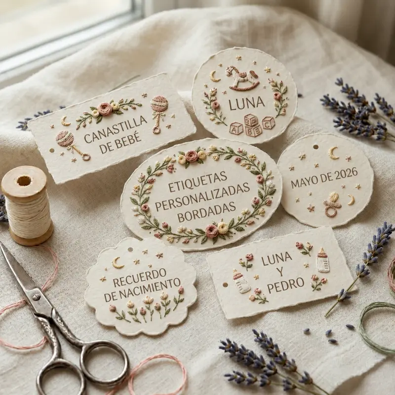 Paper embroidery example